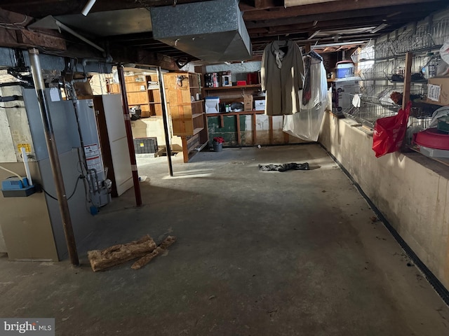 1901 Walnut Ave, Dundalk, MD 21222 - unfinished below grade area with heating unit