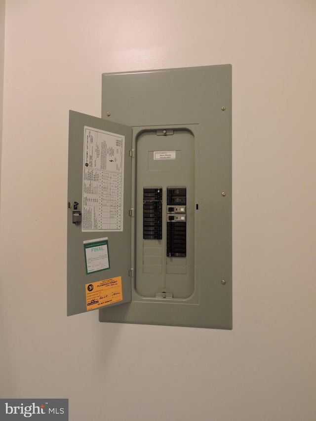 utility room with electric panel