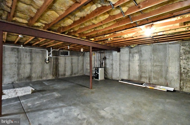 view of basement