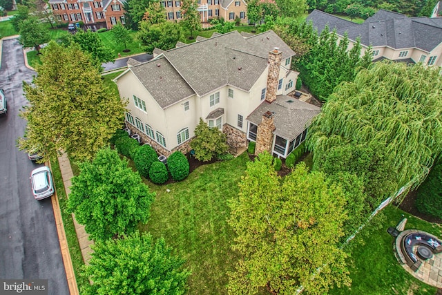 birds eye view of property