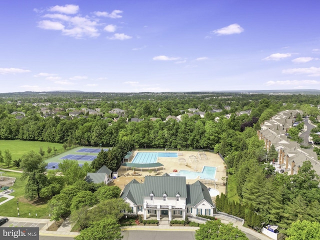 birds eye view of property