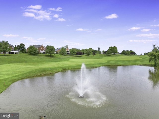 view of water feature