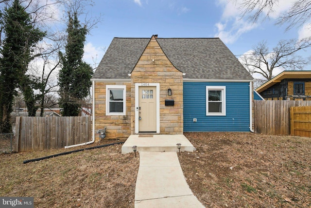 view of bungalow-style home