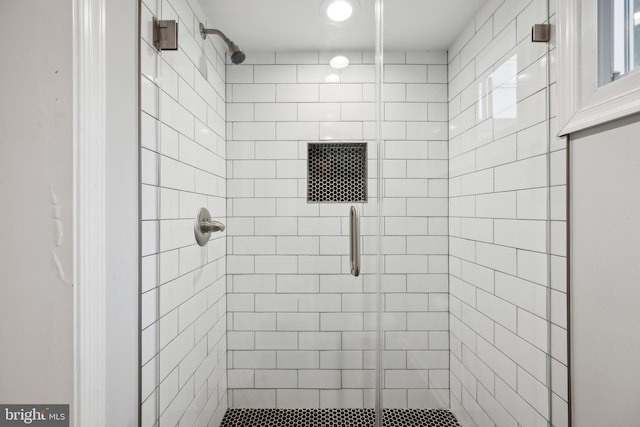 bathroom with an enclosed shower