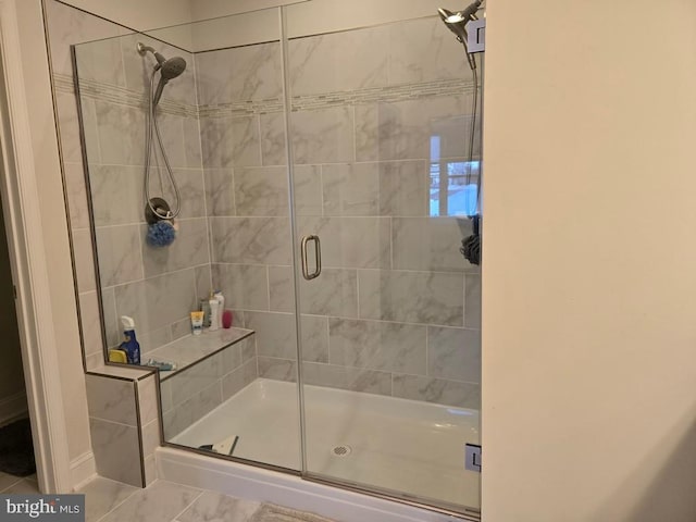 bathroom with walk in shower