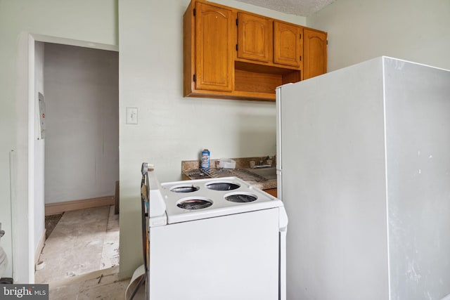 kitchen with white appliances