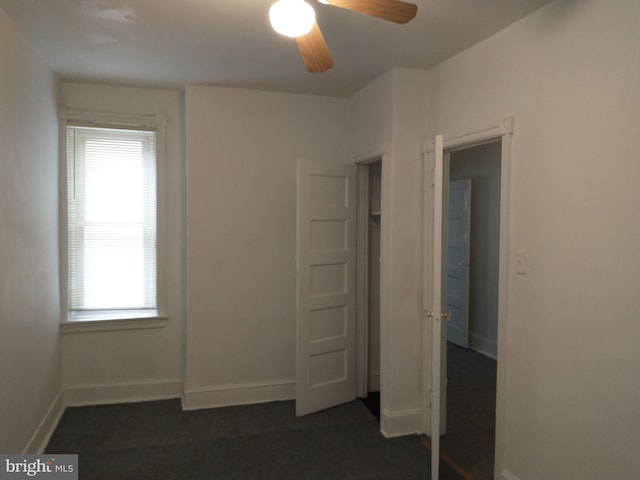 spare room featuring ceiling fan