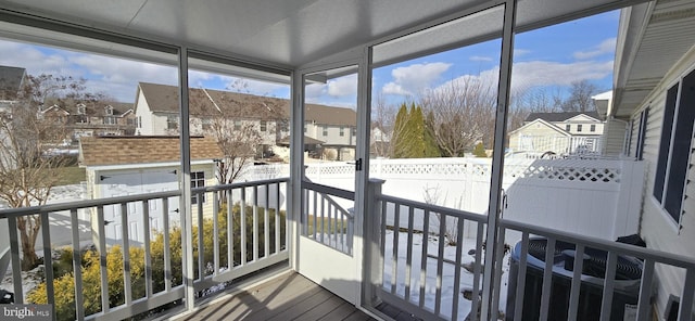 view of sunroom / solarium