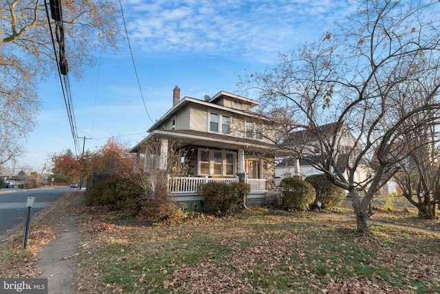 bungalow featuring a porch