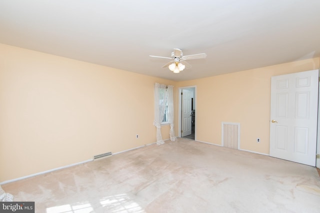 16 Doncaster Rd, Cherry Hill, NJ 08003 - unfurnished room featuring visible vents, ceiling fan, carpet flooring, and baseboards