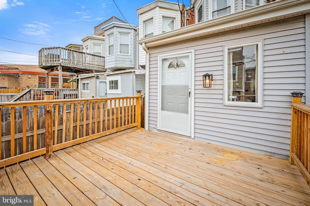 view of wooden terrace