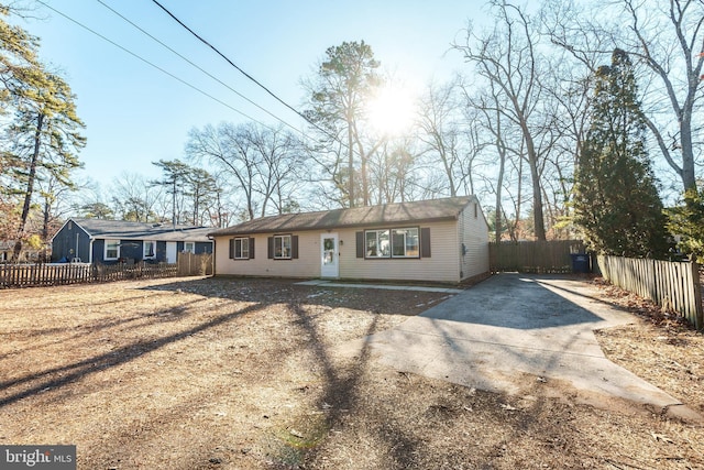 view of ranch-style house