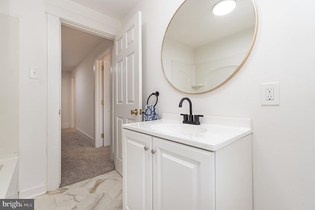 bathroom with vanity