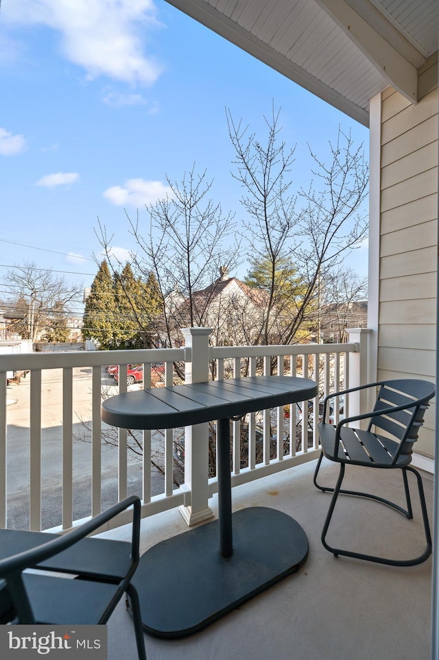 view of balcony