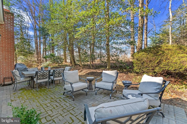 view of patio / terrace with outdoor dining area