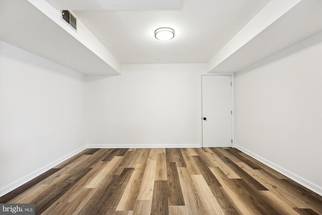 interior space featuring hardwood / wood-style flooring