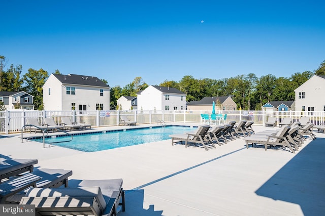 view of pool with a patio