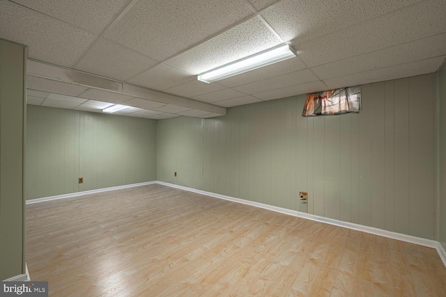 9416 Mirror Pond Dr, Fairfax, VA 22032 - finished below grade area featuring wood finished floors and a paneled ceiling