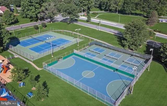 view of basketball court