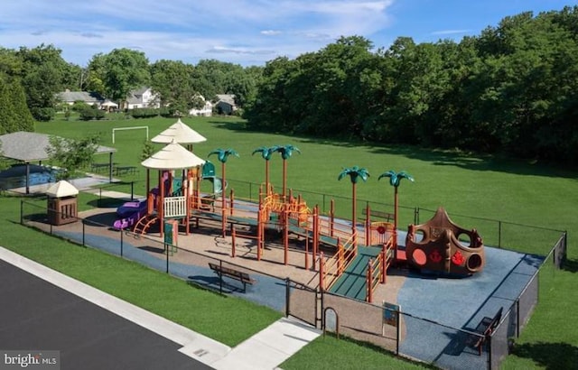 view of jungle gym