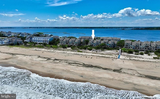 water view featuring a view of the beach