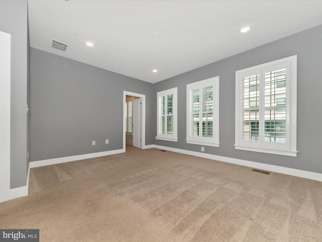 view of carpeted empty room