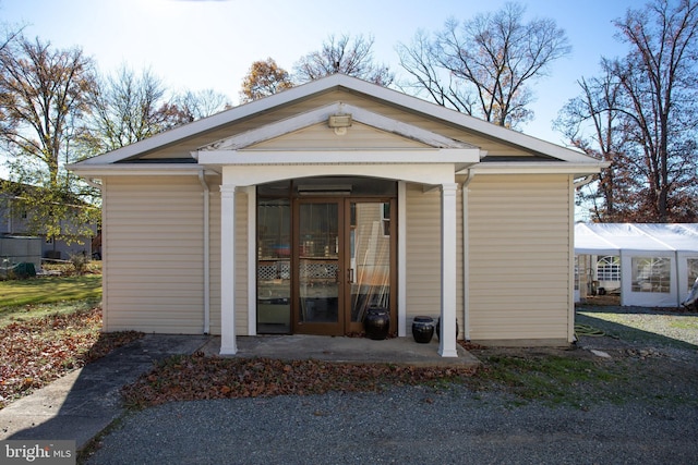 view of outdoor structure