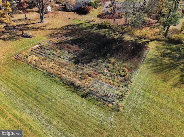 bird's eye view featuring a rural view