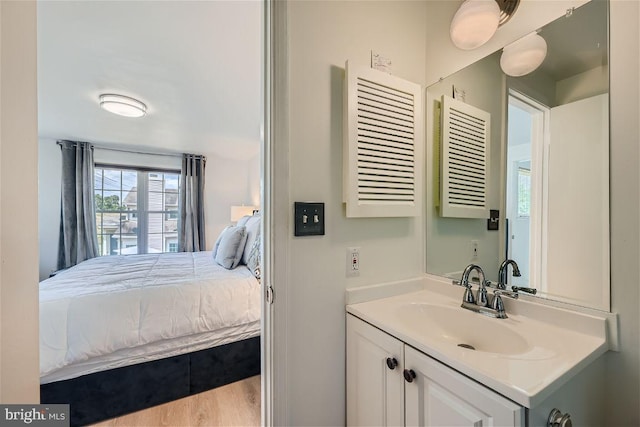 bedroom featuring sink