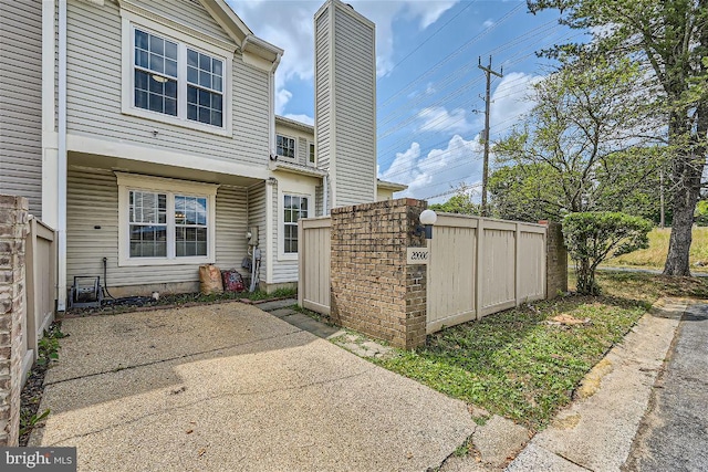 view of rear view of property