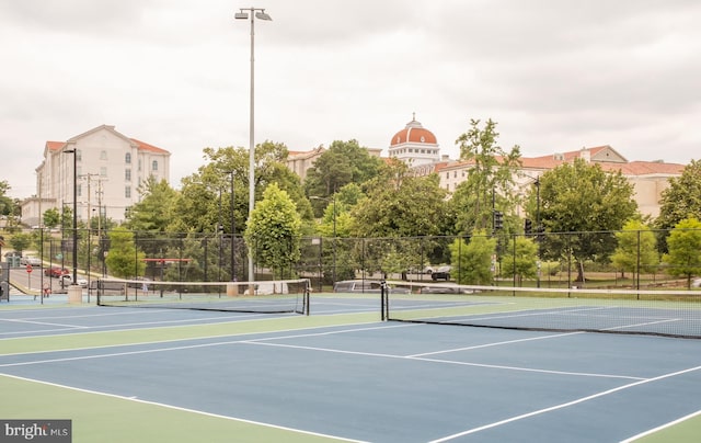 view of tennis court