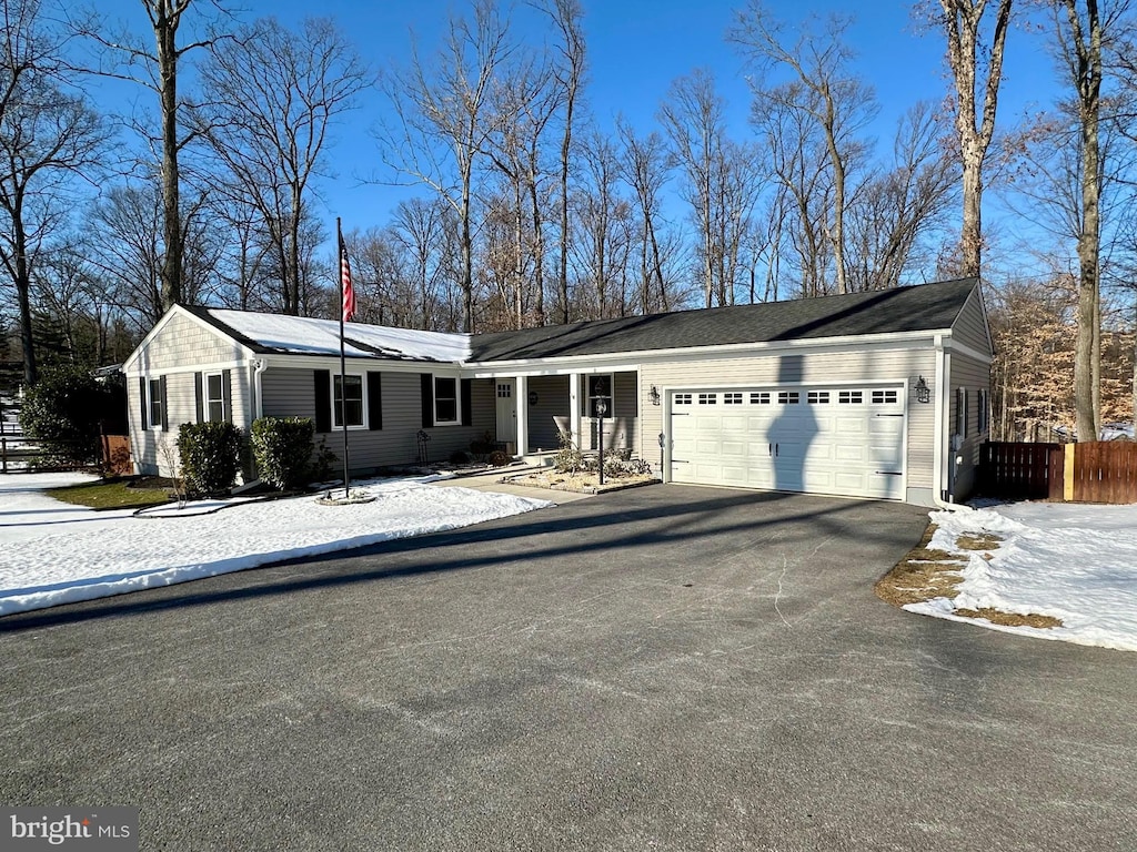 ranch-style house with a garage