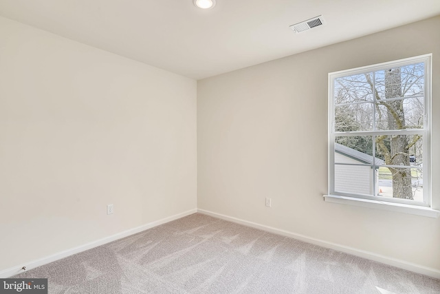 view of carpeted empty room