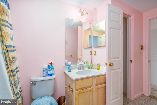 bathroom with vanity