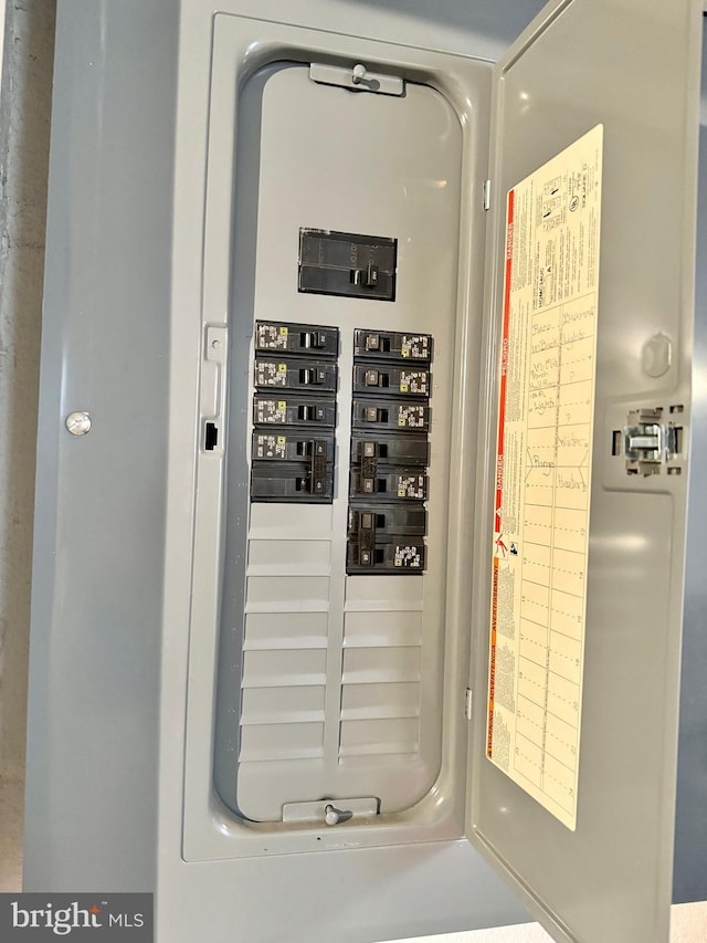 utility room featuring electric panel