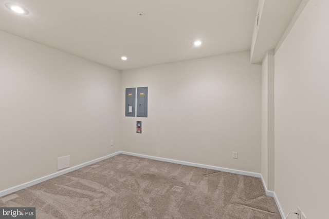 empty room featuring carpet floors