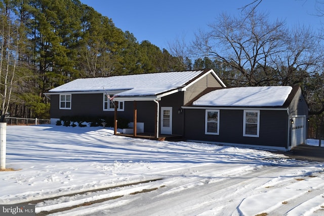 view of ranch-style home