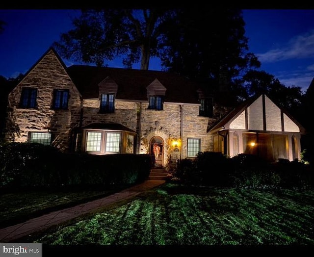 view of tudor home