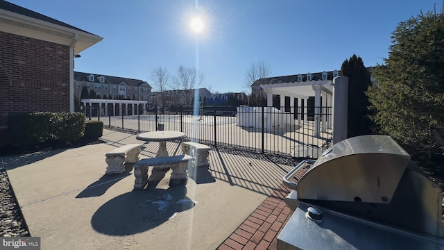 view of patio / terrace with grilling area