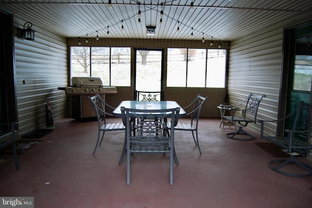 sunroom / solarium with plenty of natural light