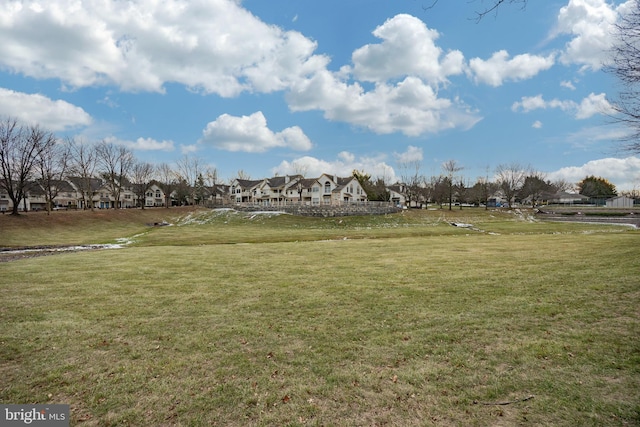 surrounding community featuring a yard