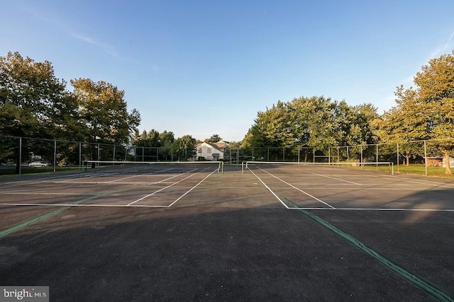 view of tennis court