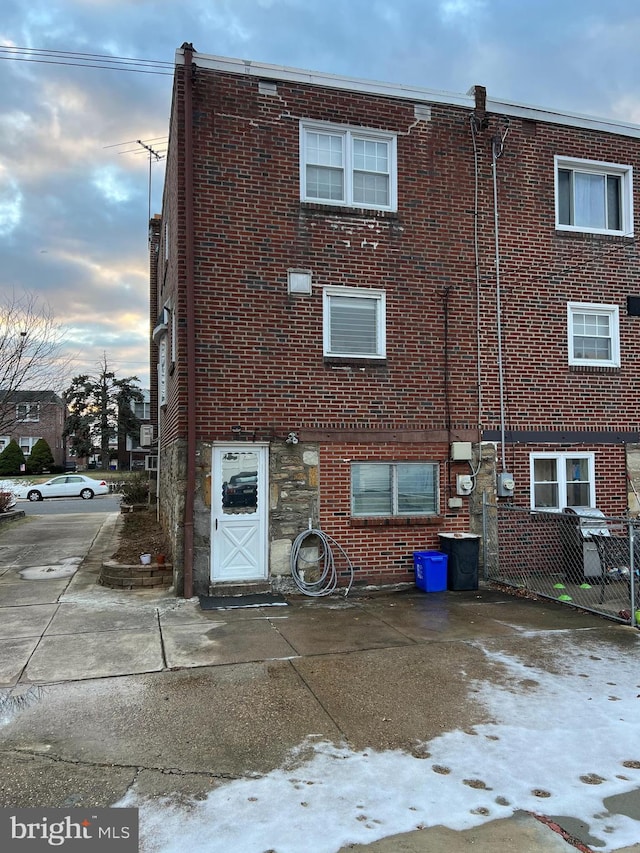 view of rear view of property