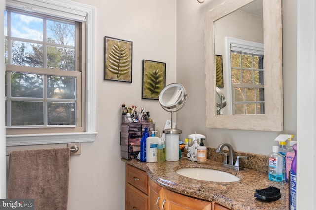 bathroom with vanity