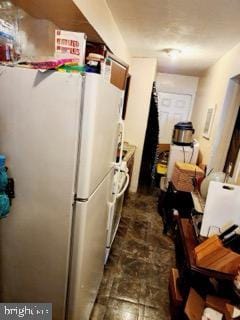 kitchen with white refrigerator