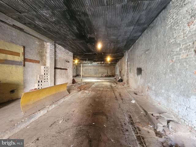 view of basement