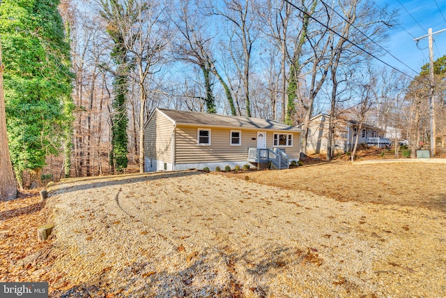 view of back of property