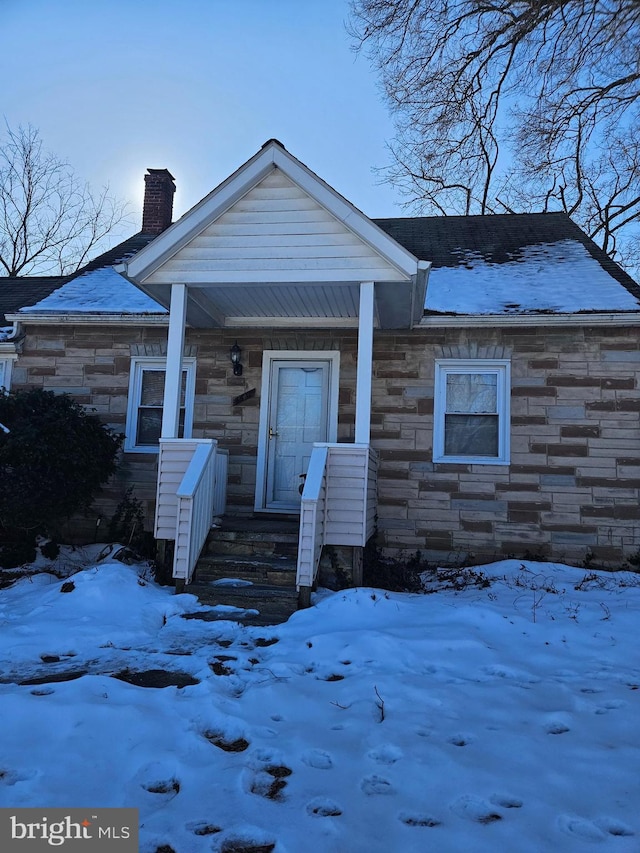 view of front of home