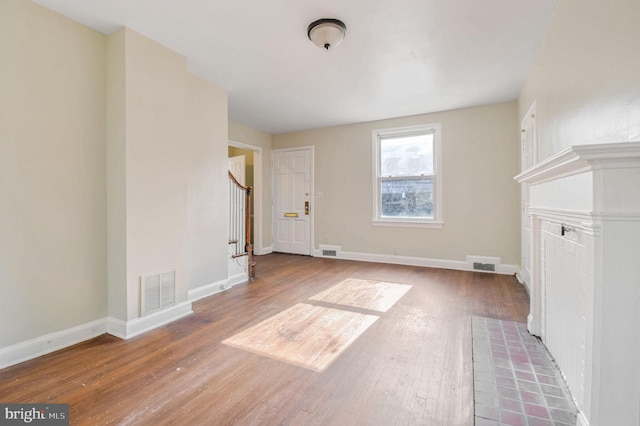 interior space with wood-type flooring