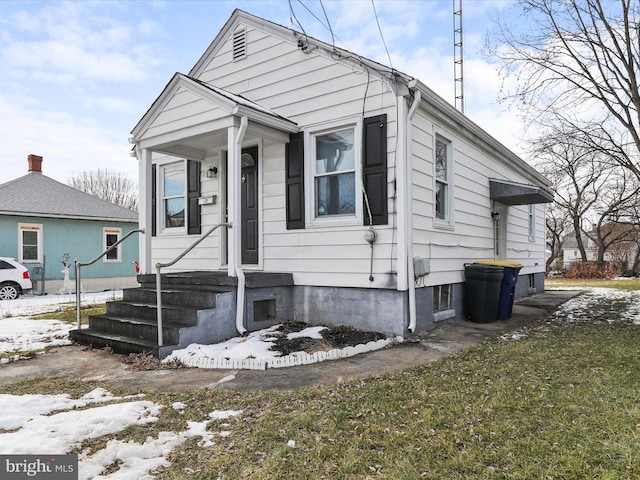 view of bungalow